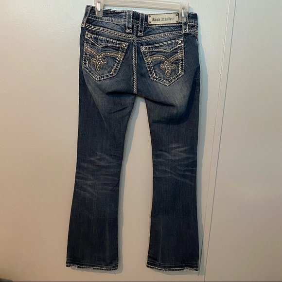 ROCK REVIVAL Vivian Boot Embellished Distressed Jeans Size 26 - Picture 2 of 10